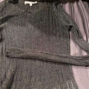 Metallic IRO small long sleeve blouse